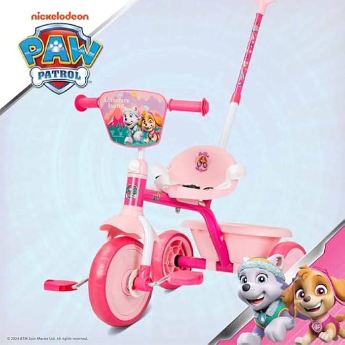 SPARTAN TRIKE 3WHEEL KIDS TRICYCLE CHILDREN TRIKE WITH STORAGE BOX WITH REMOVABLE PARENTS PUSH HANDLE BAR AVAILABLE IN , MARVEL & NICKELODEON LICENSORS (PINK) - Image 2